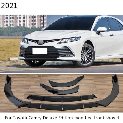 For Camry Front Skirt Body Kit Spoiler 2021-2022 Toyota Camry ABS Modified Front Shovel Small Surround Bumpers Protector