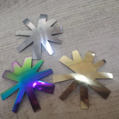 Pro 9 Sizes almond shape Tips Nail Cutter silver ,gold ,Multicolored Easy Acrylic French Smile Cut V Line Edge Trimmer #1pc