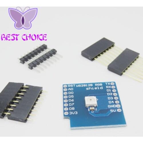 RGB LED Module For d1 mini WS2812 5050 RGB Built-in LED 1 Colorful LED Module for For d1 mini