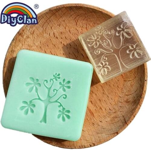 Tree Styles Acrylic DIY Resin Chapte Handmade Resin Soap Stamp Chapter Diy Patterns Z0055DS