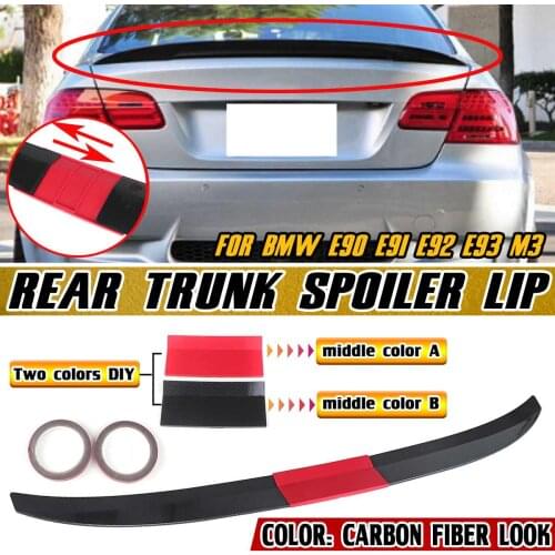 Carbon Fiber Look Universal Car Rear Trunk Spoiler Wing For Audi A2 A3L A4 A6 A8 For Ford S-Max For Mondeo For Peugeot 205 206