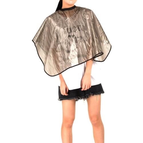 PVC Waterproof Hairdressing Cut Collar With Magic Tape Salon Hair Coloring Cape For Hairstling Barber Hair Perm Wrap Hot Selling