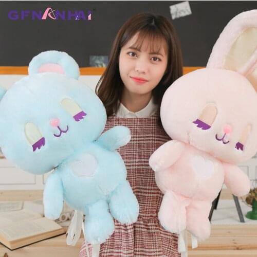 1pc 40-65CM Lovely Dream Series Sleeping Teddy Bear Rabbit Plush Toys Baby Soft Stuffed Animal Rabbits Bear Pillow Birthday Gift