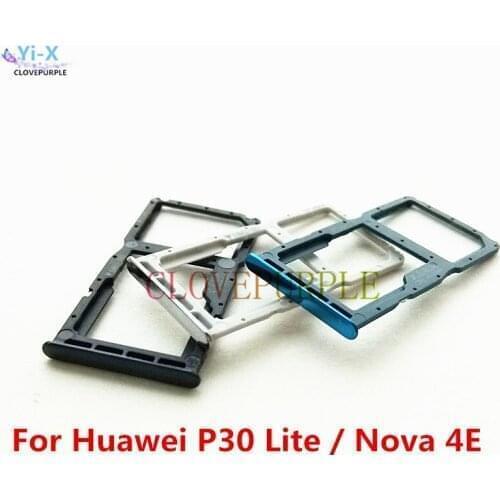 1pcs New SIM Card Holder Adapter for Huawei P30 Lite / Nova 4E Replacement Parts