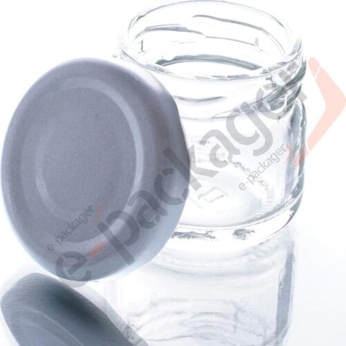 200pcs 43mm Mouth White Color Lids Leak Proof Non Splash Sealing Caps Stainless Steel Metal Drinking Jar Canning Covers