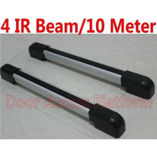 4 Infrared Beams+10 Meter Sense Distance Hotel Safety Anti-thieves Door Sensor Gate Alarm Infrared Beam photocell safe Detector