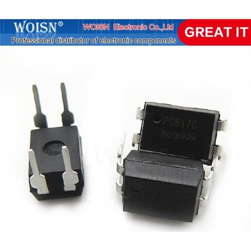 50pcs/lot PC817B PC817C DIP-4 PC817 817 817B EL817 LTV817A LTV-817-A High Density Mounting Photocoupler In Stock