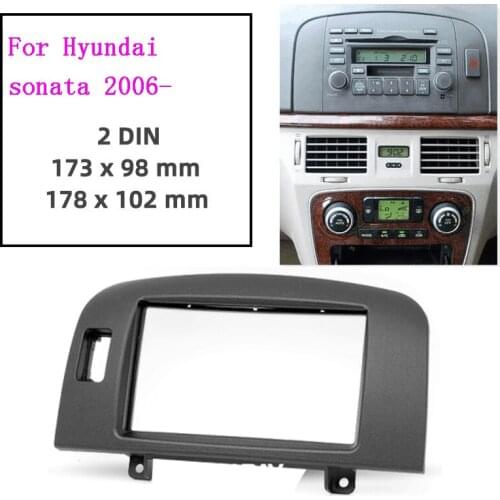 Car Radio Fascia For Hyundai sonata NF 2006- Auto Stereo Dashboard Panel Refit Installation 2 Din CD DVD Frame