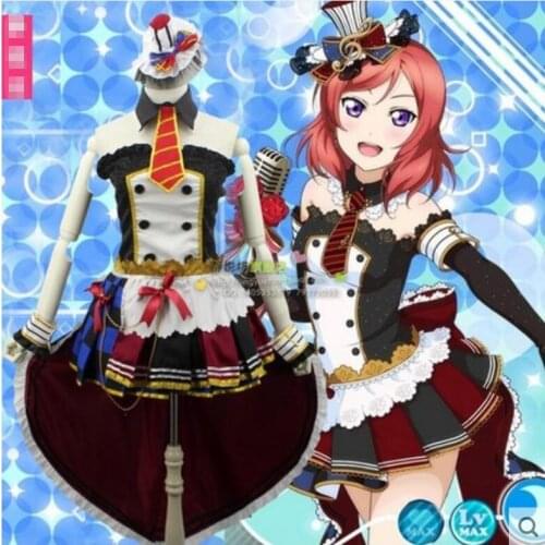 Free shipping Anime Love Live COSPLAY Tojo Nozomi COS Halloween Party Cosplay Maid outfit lolita dress Costumes