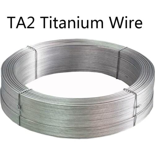 Pure Titanium Wire Disc TA2 Ti Alloy Alloy Strip Cable Industry Experiment DIY Material Diameter 0.5 0.8 1 1.5 2 2.5 3 4 6 mm