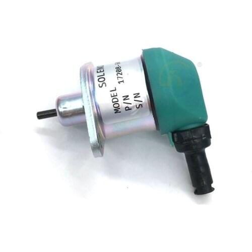 For KUBOTA 17208 17208-60016 Flameout solenoid valve Engine flameout switch excavator accessories