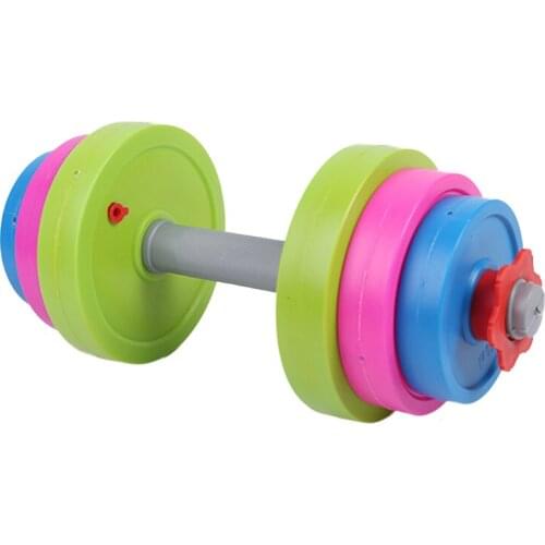 House Gym Dumbbell Adjustable Dumbbell Toy Fill with Sand Water Workout Set for Kids