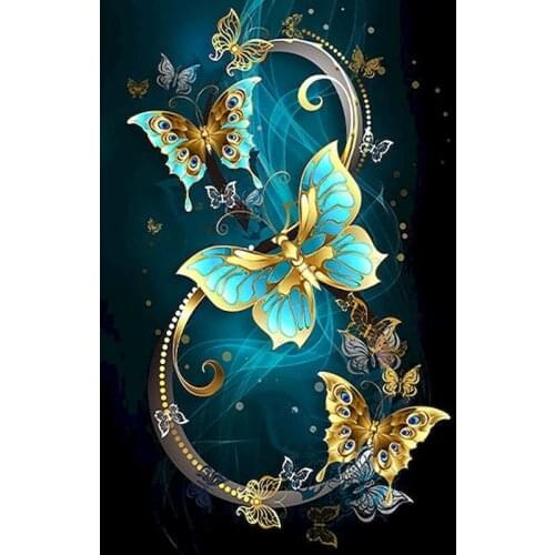 GATYZTORY 5D DIY Diamond Embroidery Crystal Butterfly Diamond Painting Rhinestone Picture Art Cross Stitch Kit Adults Home Decor