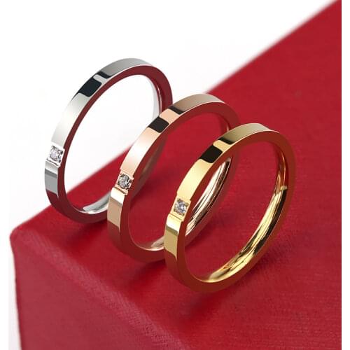 GEMKNIGHT Rings With Cubic Zirkonia For Women