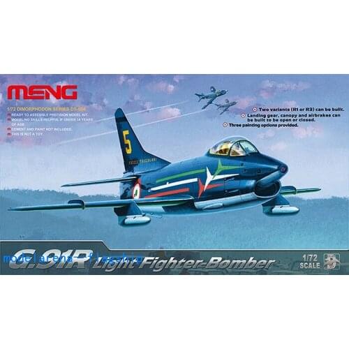 Meng Model DS-004 1/72 G.91R Light Fighter-Bombe Plastic Model Building Kit