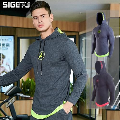Men' Outdoor Sports Hoodies Moisture Absorption Breathable Stylish Letters & Logo Prints & Bottom Decoration Man Fitting Wears