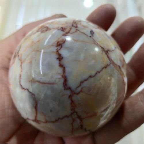 Natural red network ball reiki healing room decoration, home decoration, aquarium decoration
