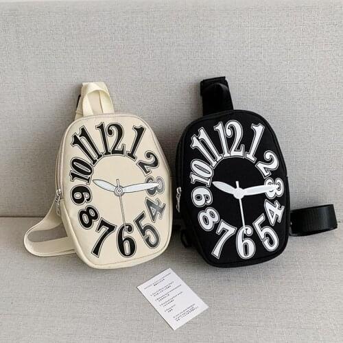 2021 new creative clock form shoulder bag for women