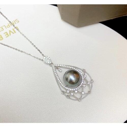 New Arrival Design 925 Sterling Silver Pendant Base Settings Mountings Findings Parts for Pearl Crystal Jade Agate 5pcs/lot