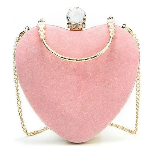 Luxury Designer Love Shape Dinner Bag Women Creative Korean Ladies Shoulder Bags 6 Style Messenger Bag Metal Crossbody Handbags