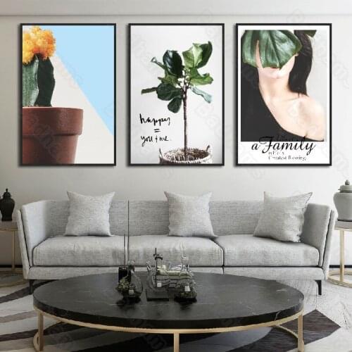 Nordic Decoration Home Living Room Decoration Painting Small Fresh Style Restaurant Simple Hanging Painting Sofa Background Wall