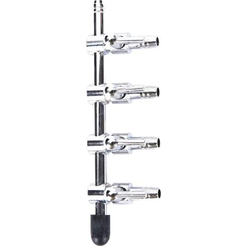 Stainless Steel Aquarium Gang Valve 1/2/3/4/5 Ways Air Flow Splitter Lever Oxygen Pump Airline Connectors for Fish Tank WWO66