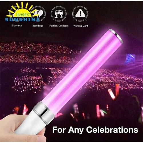 15 Colors Light Sticks LED Glow Sticks Poi Glow Sticks for Parties Concerts Weddings Celebrations(Battery Not included))