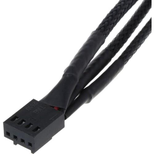 30CM 4Pin to 3 Ways Y Splitter Cable Fan 4 Pin to 3x4Pin/3Pin Extension Cable for PC Computer Laptop Accessories 87HE