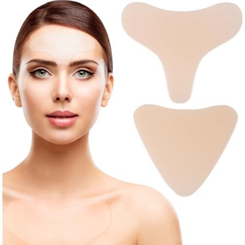 1pc Reusable Anti Wrinkle Chest Pad Silicone Face Skin Care Anti Aging Breast Lifting Chest Transparent Patch Women Skin Care