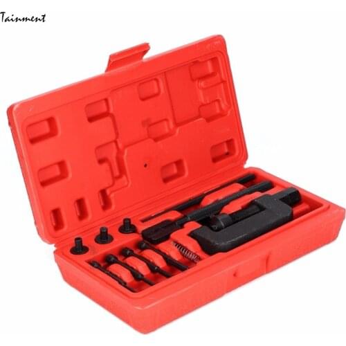 13Pcs Bicycle Timing Chain Removal Tools Motorcycle Riveting Repair Universal Tool Timing Chain Breaker Set Bicycle Repair Tool