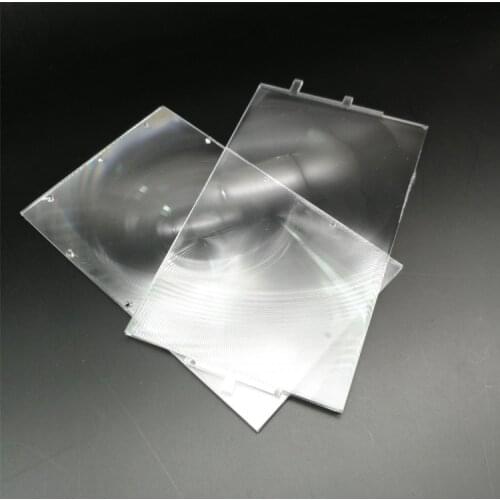 2pcs/set rectangle optical PMMA plastic fresnel lens with HD 4 inch professional diy projector kit lens