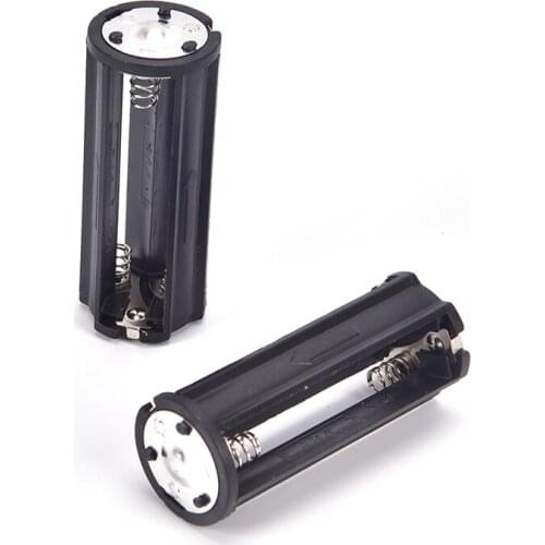 2Pcs/lot Battery Holder for 3x AAA Battery Box Holder Batteries Case For 1.5V Pole Black For Soldering Storage Box