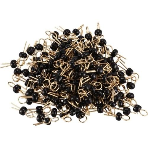 200Pcs Black Gold Tone Soldering PCB Board Breadboard Test Point Pin