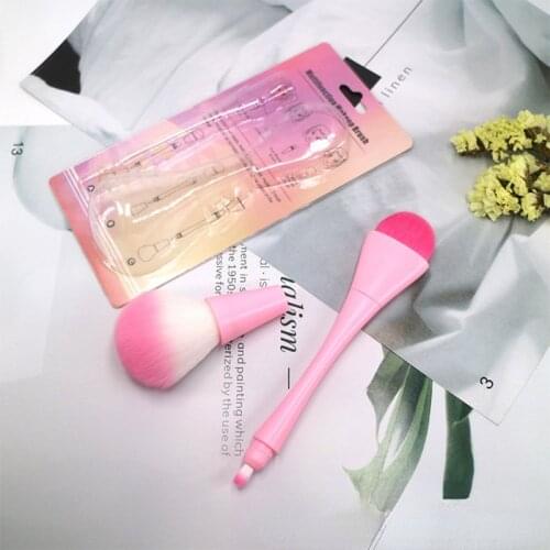 YXN 4 In 1 Makeup Brushes Foundation Eyebrow Shadow Eyeliner Blush Powder Brush Cosmetic Concealer Professional Maquiagem