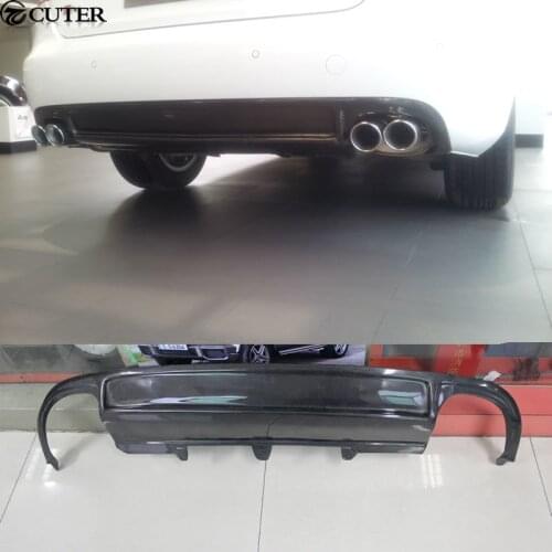 A4 B8 S4 Carbon Fiber Rear Bumper Diffuser Lip For Audi A4 B8 standard car body kit 09-12