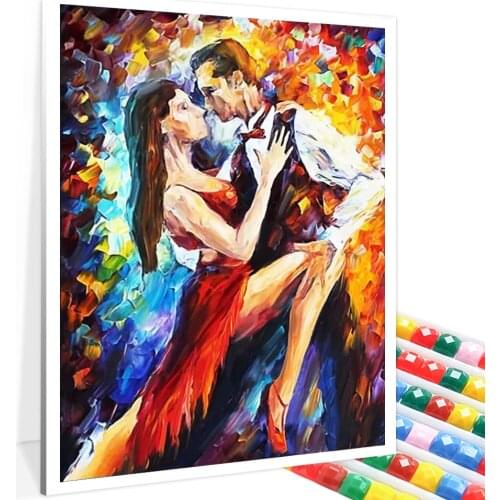 5D DIY Diamond Painting "Dancing Girl" Art Painting Full Square Round Diamond Mosaic Handmade High Quality Home Decoration Gift