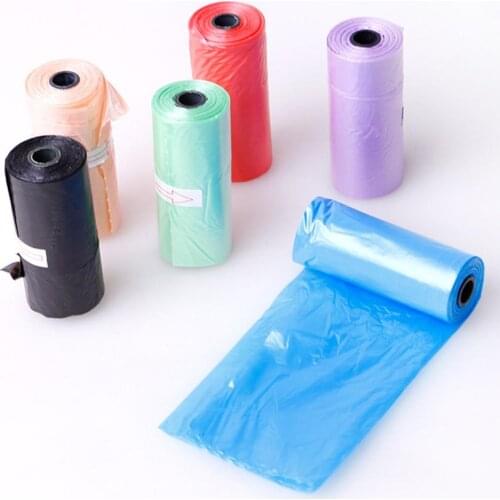 6pcs/roll Biodegradable Pet Dog Poop Bag Zero Waste Dogs Pooper Bags Paw Doggy Litter Poop Bag Dispenser Pets Products For Dogs