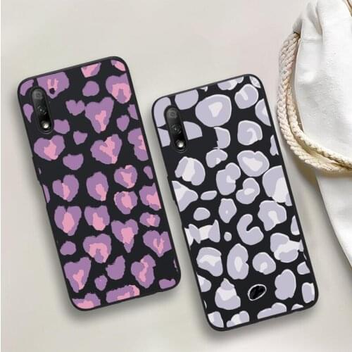 Light blue cow pattern Black Soft Phone Case For Huawei P40 P30 P20 Mate 10 20 30 40 Pro lite Plus P smart 2019 2020 TPU Cover