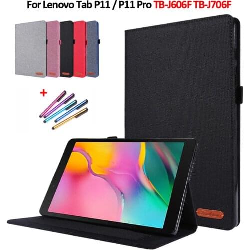 For Lenovo P11 Case Cowboy Flip Cover Funda For Lenovo Tab P11 TB-J606F Case Tablet For Lenovo Tab P11 Pro TB-J706F Cover Coque