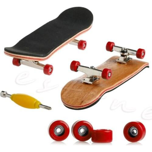 Children Love Interesting Professional Type Bearing Wheels Skid Pad Maple Wood Finger Skateboard Alloy