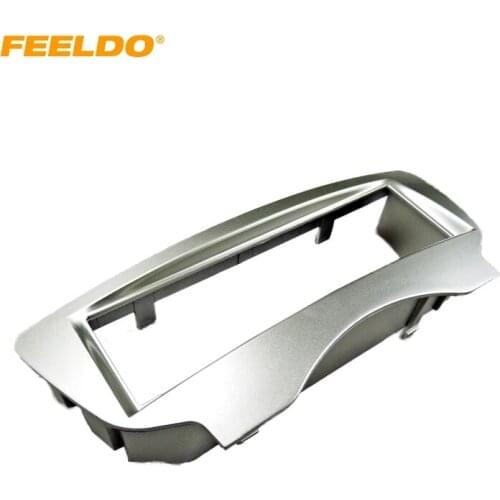 FEELDO Silver Car Radio Stereo 1DIN Fascia Panel Refitting Frame Facia For BYD F0 2012 #AM2188