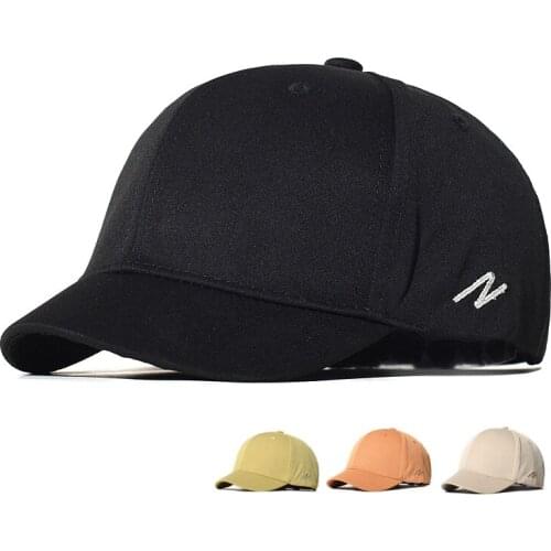Cotton Short Brim Baseball Cap Casual Outdoor Sport Men Women Dad Hat Adjustable Trucker Hat Style Low Profile Breathable Caps