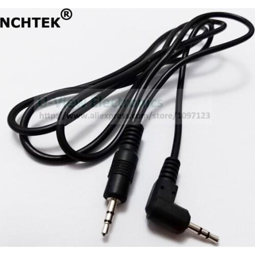 NCHTEK 90 Degree Angled 2.5mm Stereo Male Plug to 2.5mm Stereo Male Audio Extension Connector Cable About 1M/Free Shipping/20PCS