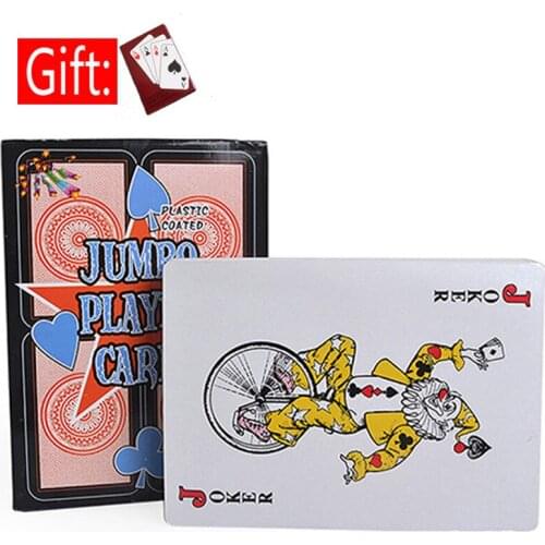Novelty Party Games Jumbo Playing Cards Deck Fourfold Giant Poker Card Magic Tricks Gags Toys BBQ Family Game MICRO POKER GIFTS