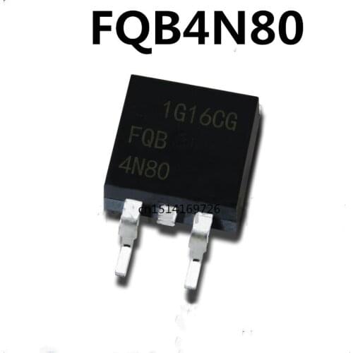 Original new 5pcs/ 4N80 FQB4N80 3.9A/800V TO-263