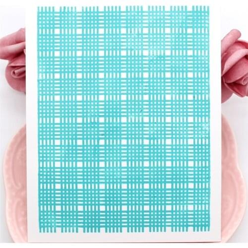 ZFPARTY Gingham Background Transparent Clear Silicone Stamps for DIY Scrapbooking/Card Making/Kids Crafts Decoration Supplies