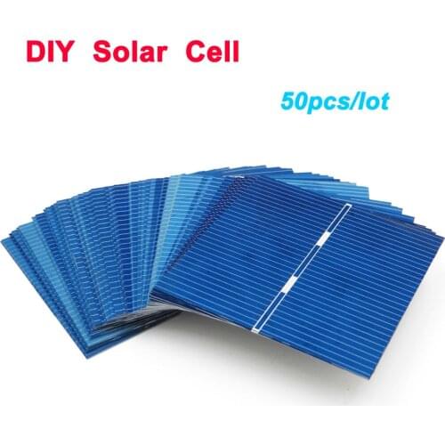 50Pcs/lot DIY Solar Panel 39 52 78 mm Solar Battery Charger Painel Sunpower Solar Cells Polycrystalline Photovoltaic Module