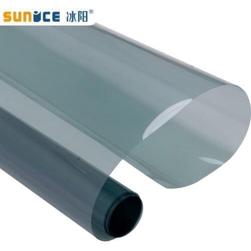 Sunice 152cmx50cm Light Blue Auto Car home Window Tint film 70%VLT 100%UV Proof Solar Protective glass sticker car foils