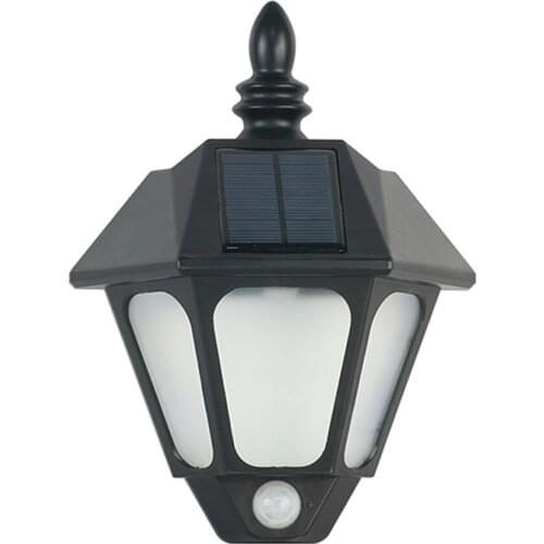 Solar LED Garden Light Smart Sensor Solar Wall Lamp IP65 Waterproof Outdoor Retro Courtyard Light Energy Saving Lamps for Home