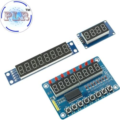 TM1637 4 Bits/TM1638/MAX7219 8 bit Digital LED Display Module 7 Segment 0.36Inch Clock RED Anode Tube Four Serial Driver